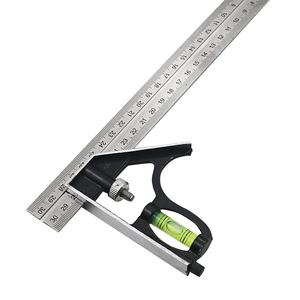 <span class=keywords><strong>Angle</strong></span> Carré Outils de Mesure Mis en Acier Inoxydable Précise Réglable Combinaison Esprit Niveau 12 "300mm Combinaison Carré Règle - Product Image 5