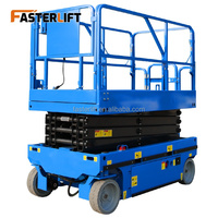 Plataforma Elevadora de Tijera Autopropulsada Fasterlift FL, a Batería, Cero Emisiones, con Construcción de Acero Aleado, Certificación CE, Patas Plegables