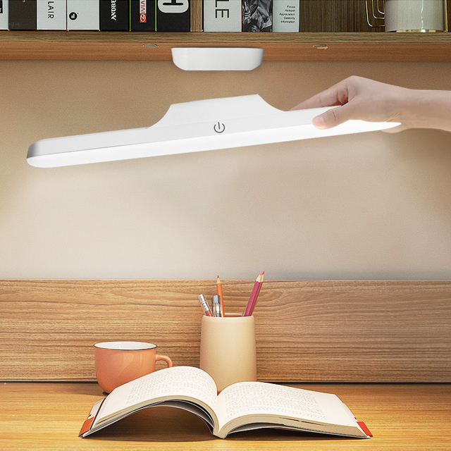 Led Smart Touch Induction Night Reading Lamp Stick Magnetic Kitchen Wardrobe Portable Rotating Base Under Cabinet Light