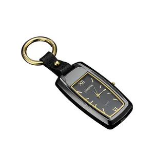 Creative car key shaped watch lighter cigarette key chain key chain lighter portable lighter with led light