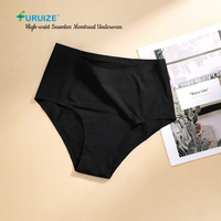 Culottes menstruelles respirantes et anti-fuites Furuize Private Label pour femmes, sous-vêtements en nylon taille haute pour femmes