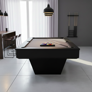 Table de billard multi-jeux Black Fusion United en bois massif et ardoise, avec poches en cuir et filet en coton, couleurs personnalisables - Product Image 1