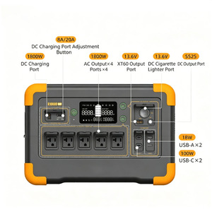 Station d'alimentation solaire portable à faible bruit et charge rapide 1024 Wh, générateur de batterie pour le camping - Product Image 1