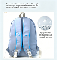 Sac à dos décontracté couleur aléatoire, article tendance, offrant un style abordable pour les étudiants, avec fermeture éclair personnalisée pour un usage quotidien.