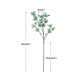 Chất Lượng Cao 90Cm Nhân Tạo Hoa Lan Hoa Mộc Lan 11 Đầu Lụa Mộc Lan Hoa Nhân Tạo Màu Đỏ Phong Lan - Product Image 2