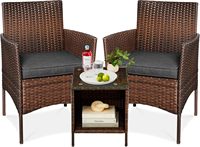 Ensemble de chaises et table en rotin PE, directement de l'usine, pour jardin et terrasse, meubles en rotin avec coussins imperméables
