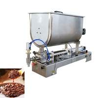 Machine de remplissage de sauce au chocolat au beurre d'arachide à trémie de mélange Machine de remplissage de sauce à trémie de type U