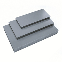 Plaque en PVC gris de haute qualité, surface lisse, gris foncé, feuilles de PVC épaisses, panneau