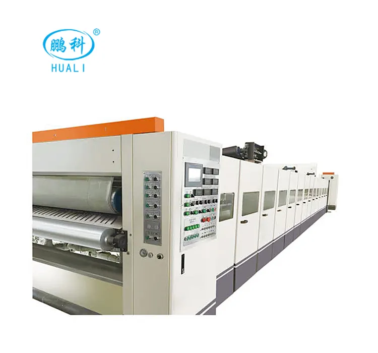 High quality corrugated board double backer facer caton box making machine