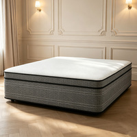Matelas hybride à ressorts ensachés épaissi confortable, orthopédique, respirant, compressé sous vide, soulagement de la pression, pour chambre à coucher, maison, hôtel