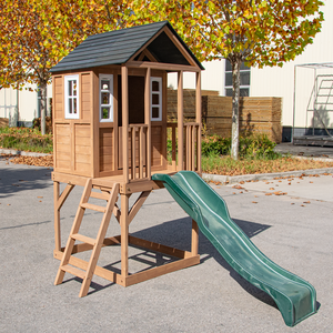 Outdoor Jungle Gym Wooden Climbing Frame Backyard Small <b>Slide</b> <b>and</b> <b>Swing</b> Playground <b>Set</b> Playground <b>Swing</b> <b>Set</b> Kit with <b>Swing</b> Seat - Product Image 6