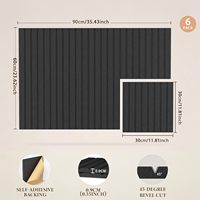 Panel Dinding Dekoratif 3D Kedap Suara, Papan Serat Polyester Felt, Panel Akustik Tempel untuk Studio Rekaman dan Ruang Tamu
