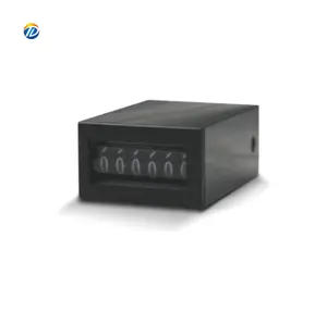 Contador mecânico digital de 6 dígitos para jogos de moedas, contador de pulso de plástico, dc12v 24v AC, industrial