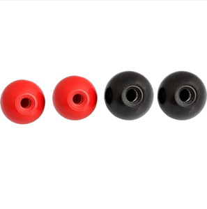 Boutons sphériques en bakélite noire <span class=keywords><strong>DIN</strong></span> <span class=keywords><strong>319</strong></span>, sphéricité M3, filetage à droite, pour poignées de meubles dans les applications de cuisine, chambre et hôtel - Product Image 2