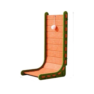 Rascador para gatos en forma de L, adhesivo vertical para pared, rascador de fieltro para sofá, juguete para afilar garras de gato con almacenamiento. - Product Image 5
