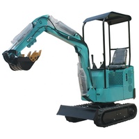 Mini-excavatrice amphibie diesel Yanmar EPA d'occasion de Chine, tractable, 1 tonne, à bras long, pour usage domestique
