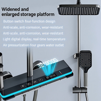 Kit de douche intelligent à poignée unique (type jet doux) - Convient aux salles de bain, hôtels et spas