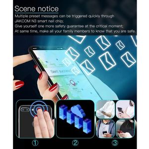 Nouveau Design JAKCOM N3 puce à ongles intelligente appel virtuel Message <span class=keywords><strong>SOS</strong></span> accessoires de <span class=keywords><strong>téléphone</strong></span> portable de haute technologie produits numériques - Product Image 6