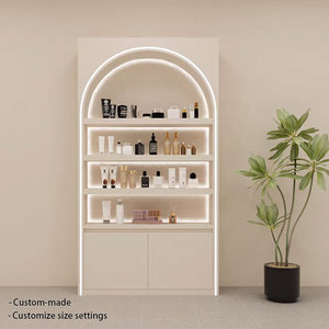 Mobile Espositore per Trucchi in Legno Personalizzato, Stile Moderno e Minimalista, Finitura Smaltata |   Negozio al dettaglio di prodotti per saloni di bellezza |   Display - Product Image 6