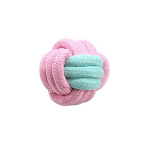 Cuerda para perros, juguetes para perros, cuerda de algodón Natural, nudos interactivos para dentición de mascotas para perros pequeños y medianos - Product Image 6