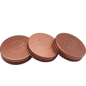 प्लास्टिक की बोतल के लिए 63 मिमी कस्टम उठाया लोगो एल्यूमीनियम स्क्रू कैप - Product Image 3