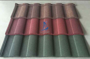 러시아 건축 지붕 타일 클래식 돌 금속 코팅 지붕 타일 0.4mm 하우스 루핑 시트 - Product Image 2