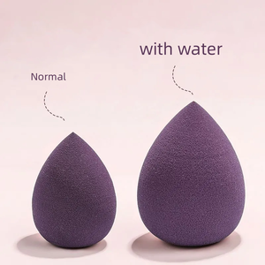 ฟองน้ำแต่งหน้าแบบไม่ใช้ลาเท็กซ์ รูปทรงกล่องหัวใจ ชุดพัฟแป้งเนื้อนุ่ม ฟองน้ำแต่งหน้ารูปหยดน้ำ ฟองน้ำไข่สำหรับรองพื้นและครีม - Product Image 4