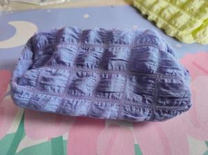 Estuche de tela con rejilla para lápices, diseño creativo, esponja de burbujas arrugada, bolsa de cosméticos - Product Image 5