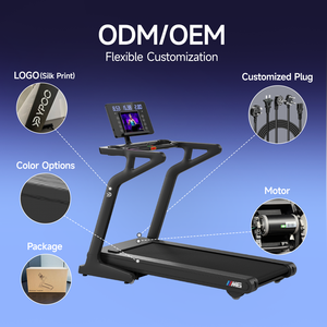 <span class=keywords><strong>Tapis</strong></span> roulant inclinable motorisé électrique professionnel pour salle <span class=keywords><strong>de</strong></span> sport à domicile, pliable, avec écran LED - Product Image 5