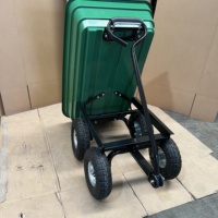 Chariot de jardin polyvalent à benne basculante, remorque de 75 litres, grande brouette basculante