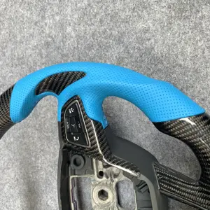 Cceccellente nuovo design di fabbrica volante in fibra di carbonio 100% reale di migliore qualità per Focus mk3 con design blu