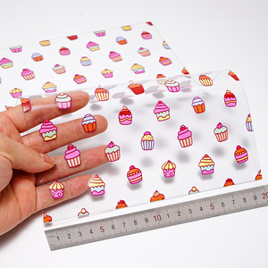 ผ้า PVC ใสพิมพ์ลายการ์ตูนยูนิคอร์นแบบใสขนาด30*120ซม. สำหรับกระเป๋า - Product Image 3