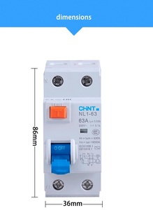 Chnt McB NL1-63 Ngắt Mạch 50Hz 60Hz 2P 3P + N 25A 40A 63A Ngắt Mạch - Product Image 2