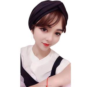 New easy-<b>tie</b> acrylic headscarf, eco-friendly, breathable, time-saving, instant foldable, simple style Muslim headwear - Product Image 1