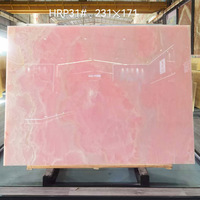 Échantillon de marbre rose naturel translucide de luxe pour mur de fond de salle de bain, table à manger ovale et table basse circulaire