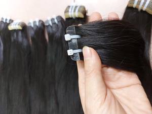 VC Extensions de Cheveux Double Dessiner Vierge Vietnamien Remy Vrais Cheveux Brun Foncé Plat Conseils Bande Extensions de Cheveux 100% Cheveux Humains - Product Image 4