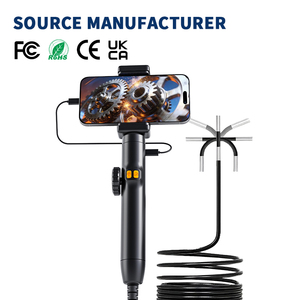 Endoscope automobile ultra-fin de 3,9 mm, caméra endoscopique industrielle, caméra flexible HD, boroscope articulé portable, étanche - Product Image 1