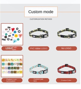 Collar para Perro Grande, Mediano y Pequeño, Moderno, con Iones Negativos, Suave y Ajustable, Hebilla de Metal Dorado Claro, Correa de Poliéster Estampada y Colorida - Product Image 4