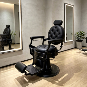 Kit Complet de Salon : Fauteuil de Barbier Hydraulique Moderne et Réglable pour Salon de Coiffure et Mobilier de Salon de Beauté - Product Image 1