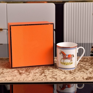 Hot Selling Art Mug Coffee Cup Soup Plate Dinner Light Luxury Tableware Home Use <b>Set</b> - Product Image 2