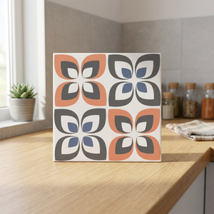 Carreaux de sol en céramique semi-porcelaine imprimés numériquement 40x40cm, style marocain, pour design intérieur - Product Image 3