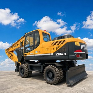 Excavadora de Ruedas Hyundai 210W-9 Usada, 21 Toneladas, Cucharón de 0.92 M3, Motor Cummins de <span class=keywords><strong>112</strong></span> kW, 500 <span class=keywords><strong>Horas</strong></span>, Precio Bajo - Product Image 2