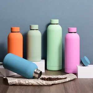 Botol Vakum Terisolasi Dinding Ganda Baja Tahan Karat Ramah Lingkungan Promosi Perjalanan Terlaris dengan Tutup Botol Air