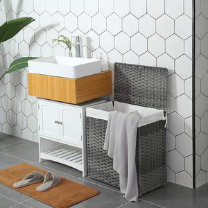 Cesta con forro extraíble plegable, manijas de tapa, diseño de ratán sintético <span class=keywords><strong>para</strong></span> <span class=keywords><strong>ropa</strong></span> sucia, cesto de <span class=keywords><strong>ropa</strong></span> sucia - Product Image 5