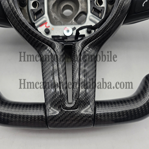 พวงมาลัยคาร์บอนไฟเบอร์สำหรับรถ BMW 3 5ชุด F10 F30 F90 F01 F12 M3 Z4 X1 X6พวงมาลัยรถยนต์ - Product Image 6