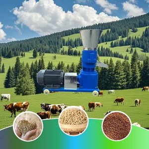 Machine à granulés d'aliments pour <span class=keywords><strong>animaux</strong></span> <span class=keywords><strong>de</strong></span> haute qualité 1-2T/h 55kw, machine à fabriquer des granulés d'aliments pour <span class=keywords><strong>animaux</strong></span> pour une utilisation dans les fermes et les ranchs - Product Image 1