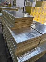 Laine de roche insonorisante ignifuge écologique de 25/50/100/150 mm avec feuille d'aluminium pour applications d'entrepôt