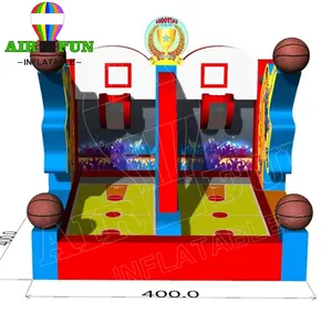 Airfun Shooting Stars Basket Ball Court Sport St Scoring Shootout Ips Kids Mini Pvc Hoepel Basketbal Opblaasbaar Spel