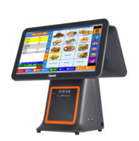 Machine de Caisse TPV Double Écran CY-95 15.6 de Haute Qualité avec Imprimante 58 mm 80 mm Wifi, TPV Économique pour Supermarché