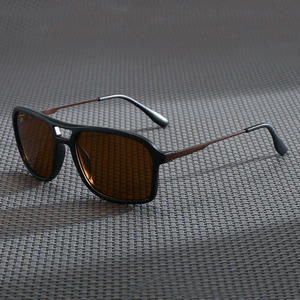 Gafas de Sol Polarizadas 2026, Gafas de Sol de Lujo <span class=keywords><strong>para</strong></span> <span class=keywords><strong>Hombre</strong></span>, Montura Grande, Protección UV, Doble Viga, Metálicas - Product Image 3